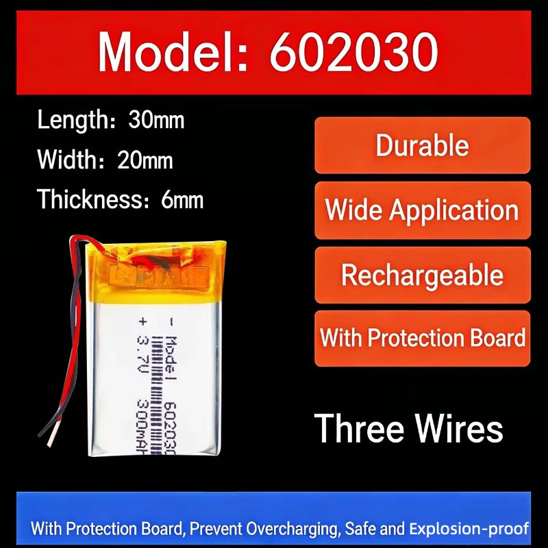 3.7V 300mAh 602030 Lithium Bat - Smart Watch 评论和价格