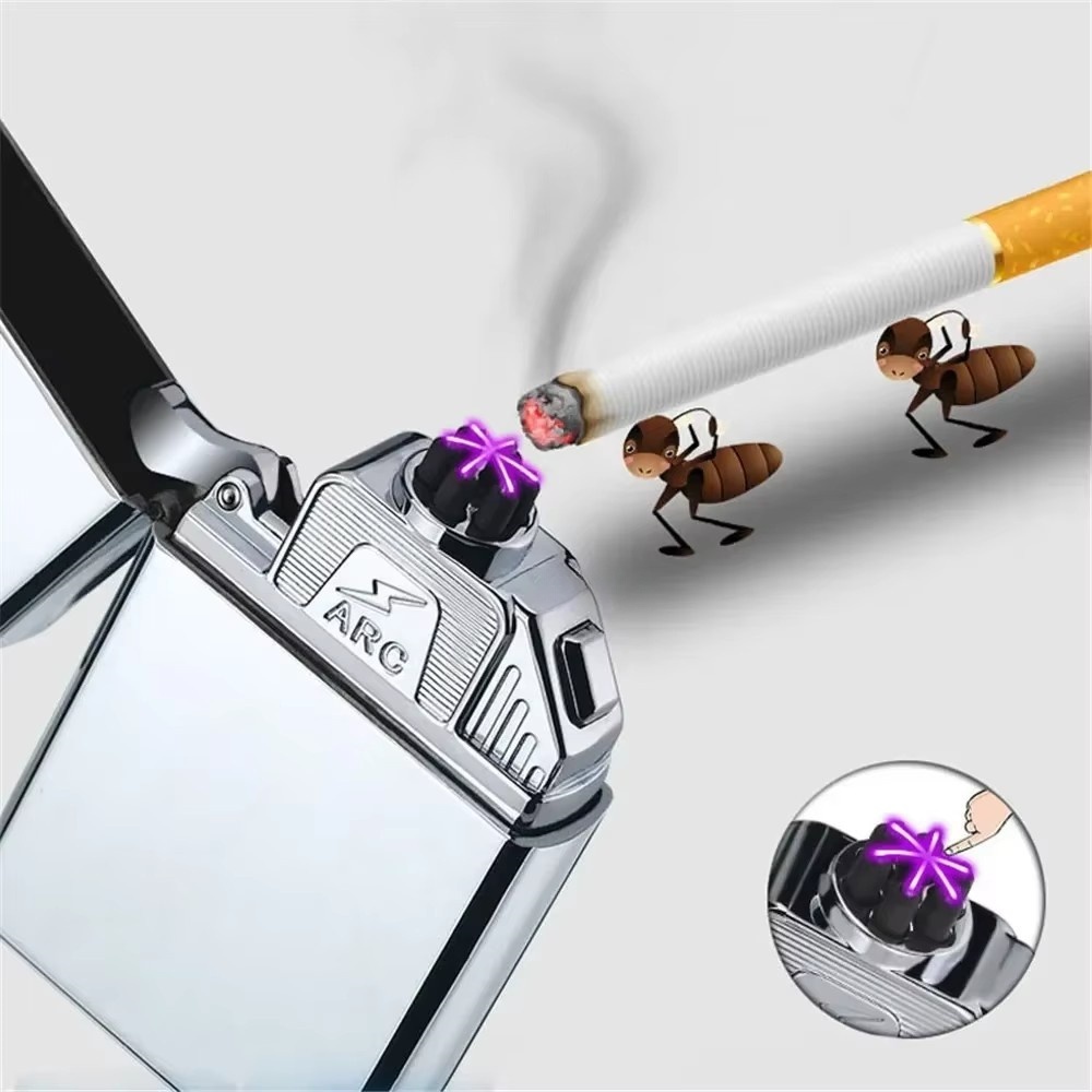 New Six Arcs Lighter Windproof - Electronics Gadgets For Gift 评论和价格