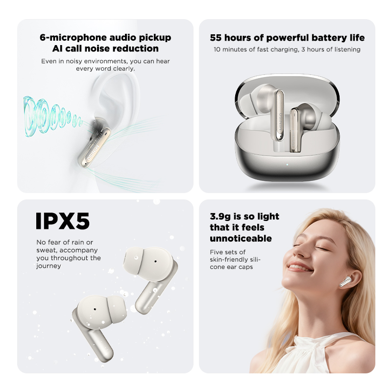 MINISO MS106 Bluetooth Earphon - Headphones Wireless 评论和价格