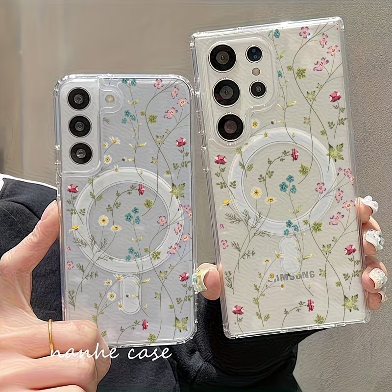 Floral Pattern Magnetic Phone  - Wireless Charger 评论和价格