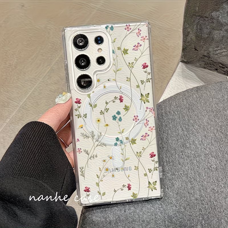 Floral Pattern Magnetic Phone  - Wireless Charger 评论和价格