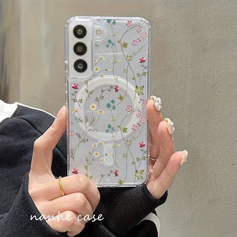 Floral Pattern Magnetic Phone  - Wireless Charger 评论和价格