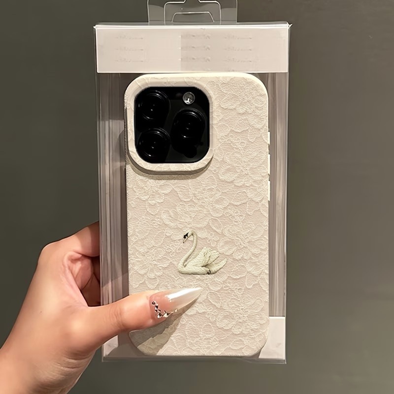 Lace Swan Pattern Lychee Textu - Usb Charger 评论和价格