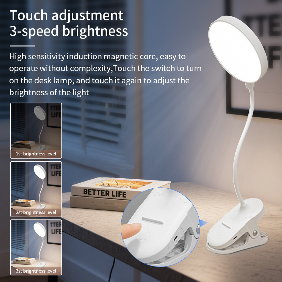 LED Clip Desk Lamp 360° Flexib - Phone Holder 评论和价格