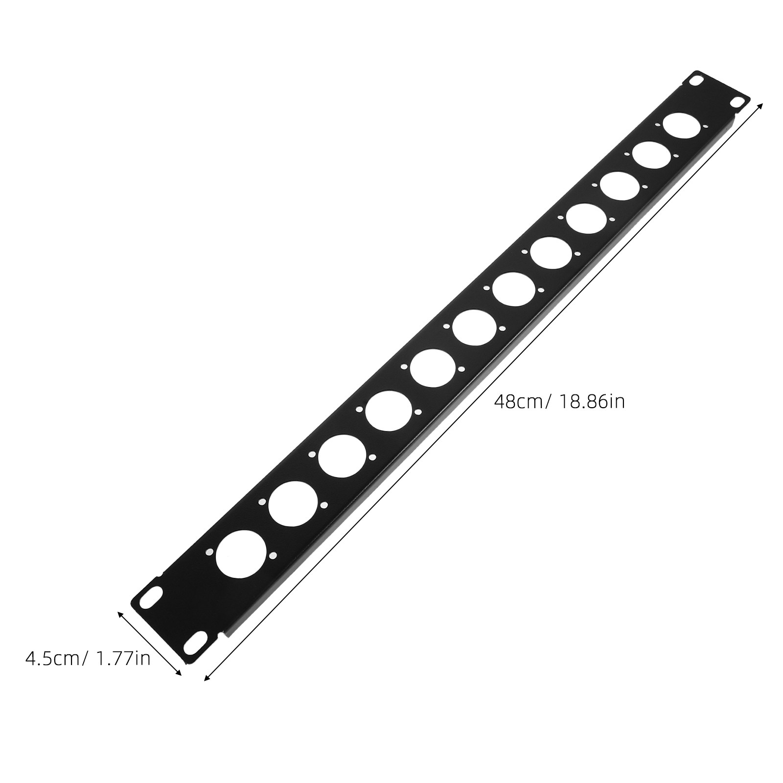12 Port Hinged Rack Mount Audi - Cable Organizer 评论和价格
