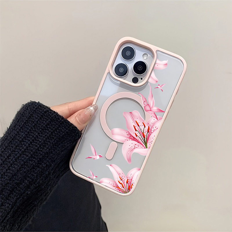 Pink Flower And Birds Magnetic - Wireless Charger 评论和价格