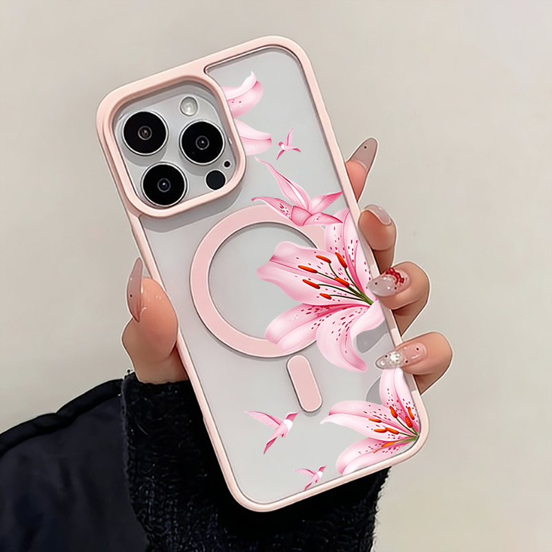 Pink Flower And Birds Magnetic - Wireless Charger 评论和价格